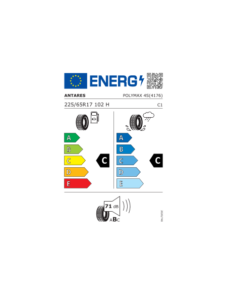 225/65 R17 102 H Antares Polymax 4s