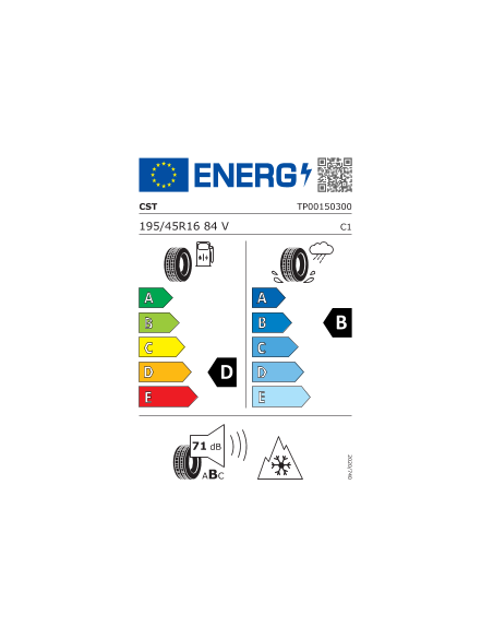 195/45 R16 84 V Cst Medallion Winter Wcp1