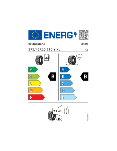 ALENZA 001 * RFT XL BRIDGESTONE 275...