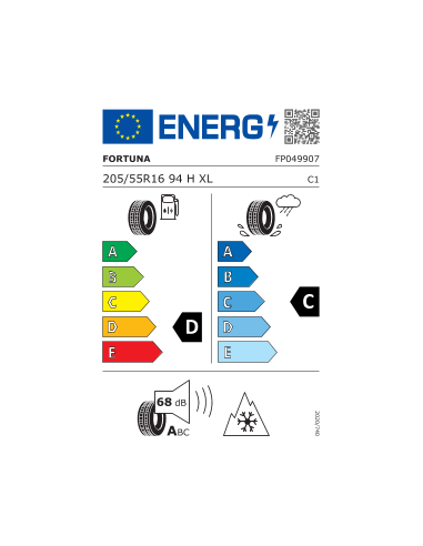 205/55 R16 TL 94H GOWIN UHP3 XL BSW...