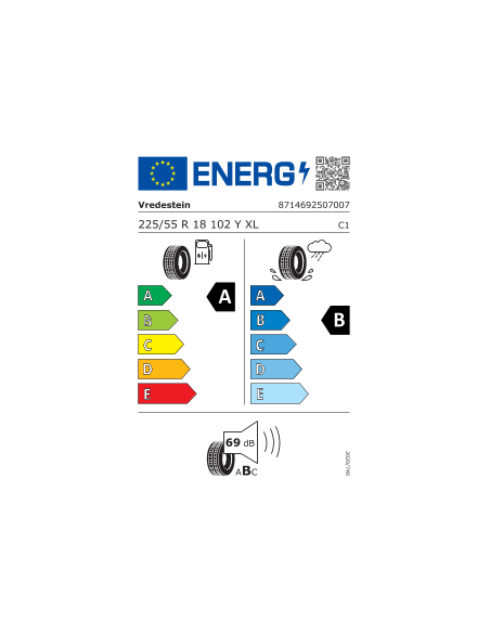 ULTRAC * MO XL VREDESTEIN 225 55 18 102 Y