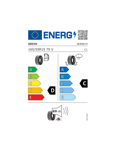 165/55 R15 TL 75V PREMIO ARZ1 BSW M+S 