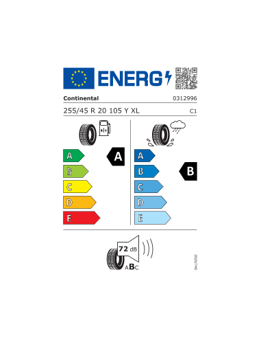 ECO 6 Q * XL CONTINENTAL 255 45 20 105 Y