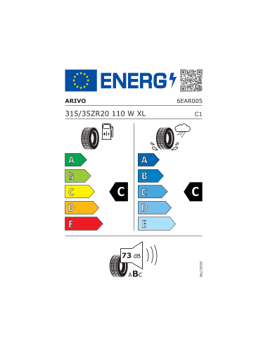 315/35 ZR20 TL 110W ULTRA ARZ5 XL BSW...