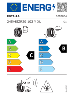 Ra03 ROTALLA 245 45 20 103 Y 2