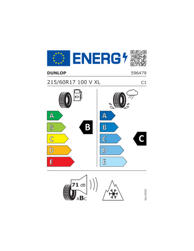 ALL SEASON 2 DUNLOP 215 60 17 100 V