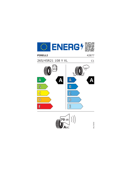PZERO E PIRELLI 265 45 21 108 Y
