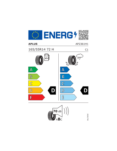 A609 APLUS 165 55 14 72 H