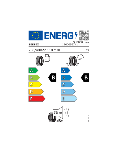 285/40 R22 TL 110Y SU5000 MAX XL BSW 