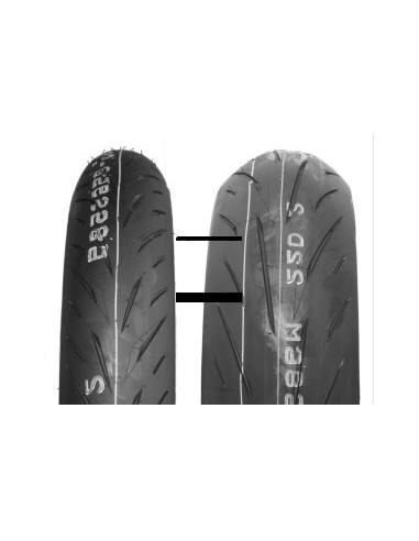 200/55 ZR17 TL 78W BATTLAX S22 REAR...