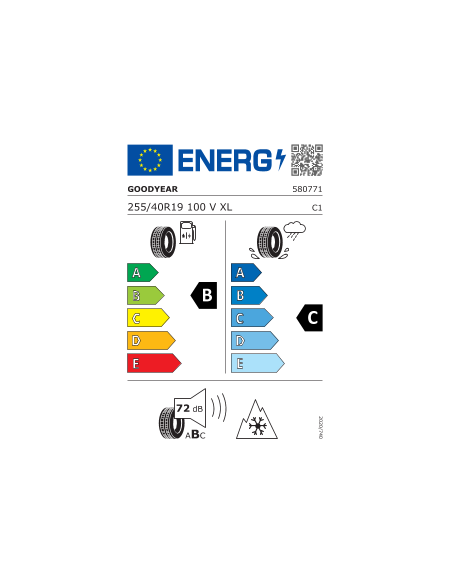 UltraGrip Performance 3 GOODYEAR 255 40 19 100 V