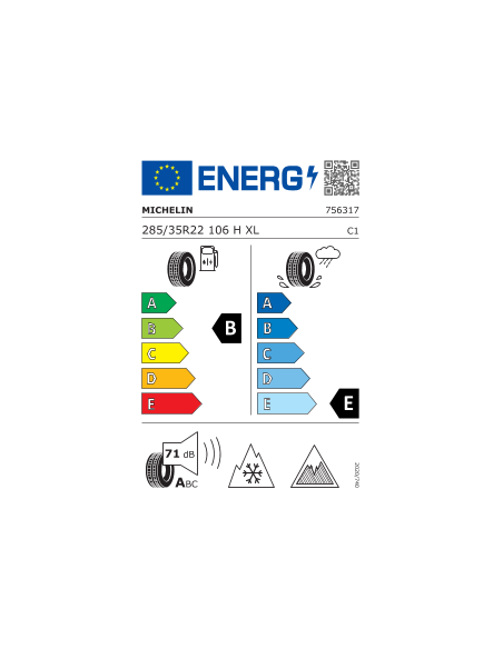 285/35 R22 106 H Michelin X-Ice Snow SUV