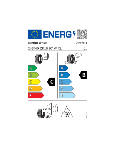 245/40 ZR18 TL 97W WINTERCRAFT WP52...