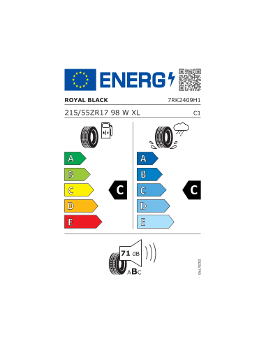 215/55 ZR17 TL 98W ROYAL EXPLORER II...