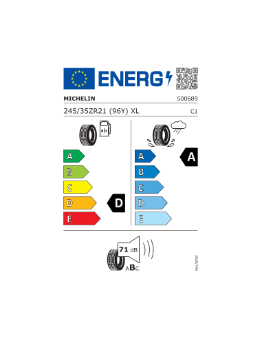 PILOT SUPER SPORT MICHELIN 245 35 21...