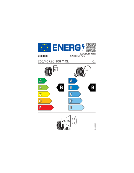 265/45 R20 108 Y Zeetex SU5000 Max