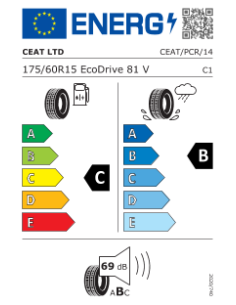 175/60 R15 TL 81V CEAT... 2