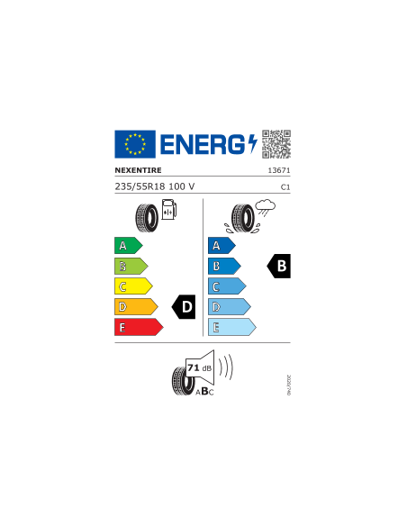 N FERA RU1 NEXEN 235 55 18 100 V