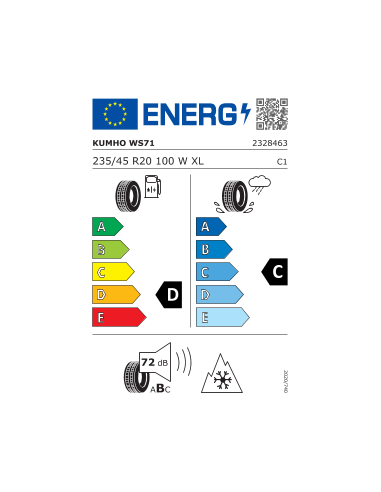 235/45 R20 TL 100W WINTERCRAFT WS71...