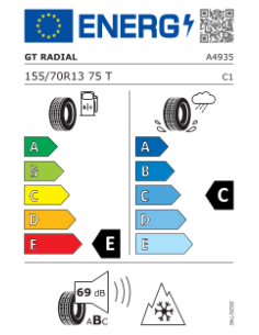 155/70 R13 TL 75T... 2