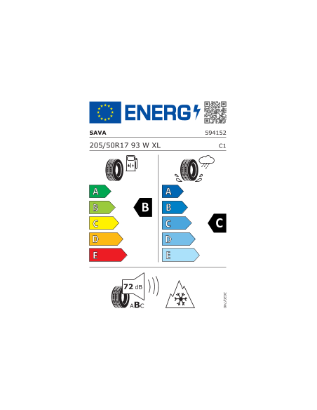 205/50 R17 93 W Sava All Weather Xl M+s 3pmsf (tl)