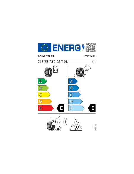 215/55 R17 98 T TOYO - Observe Ice-Freezer