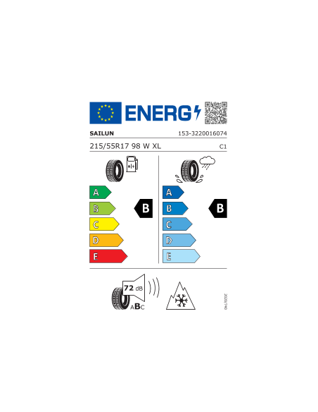 215/55 R17 98 W Sailun Atrezzo 4seasons Pro Ev