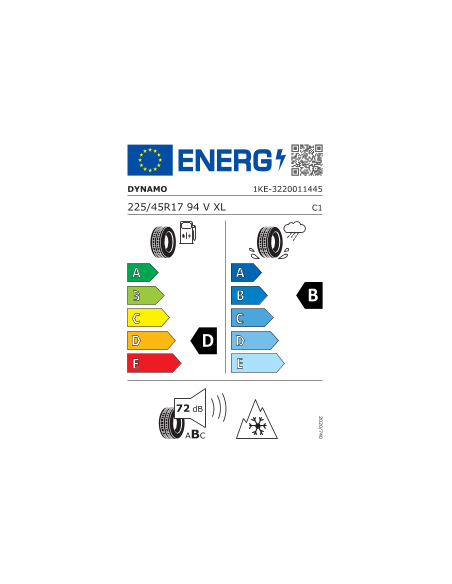 225/45 R17 94 H Dynamo Mwh01