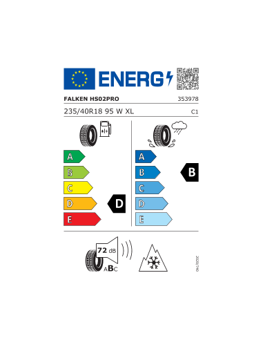 235/40 R18 TL 95W EUROWINTER HS02 PRO...