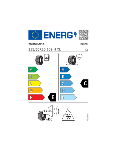 G015 XL YOKOHAMA 255 50 20 109 H