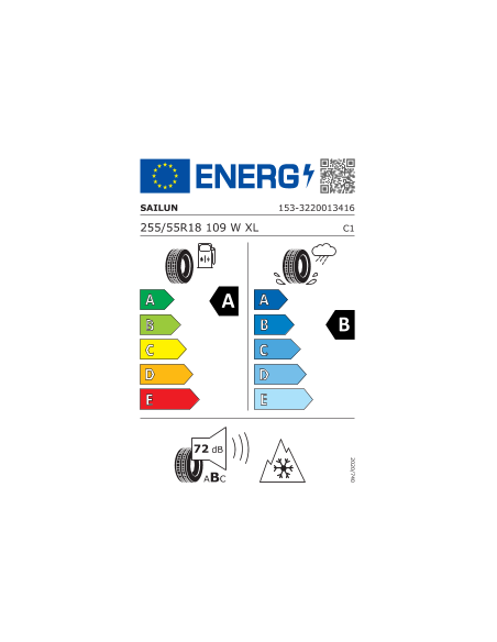 255/55 R18 109 W Sailun  Atrezzo 4seasons Pro Xl Mfs Bsw M+s 3pmsf